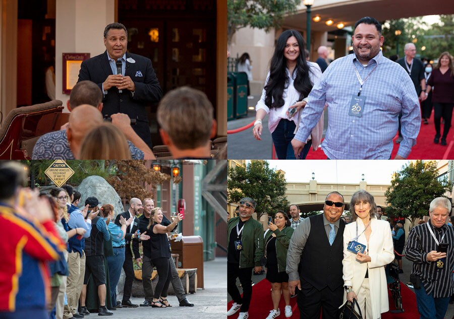 Cast, employees and their guests are welcomed into the service celebration