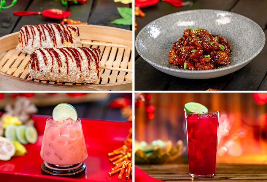 Gochujang Elote, Red Spice Fried Chicken Bites, Guava Ginger Whiskey Cocktail, and Dancing Firecracker