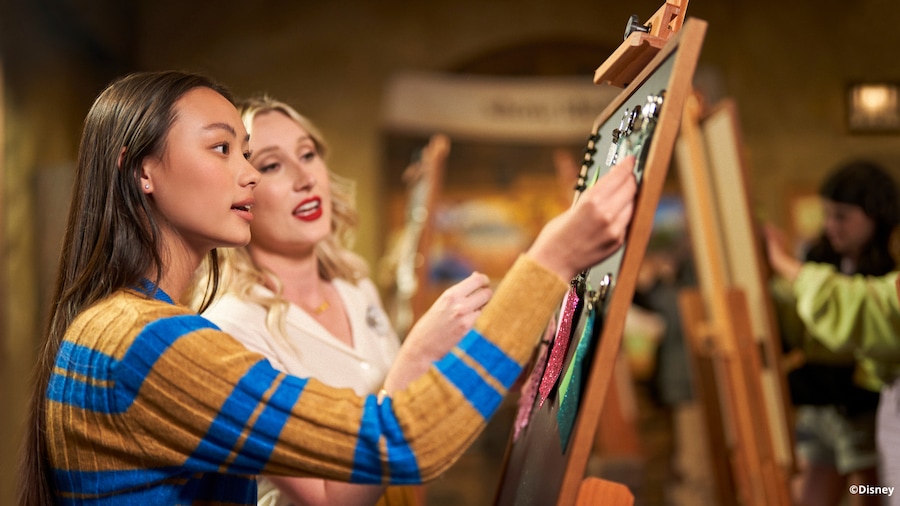 Students enjoying art - Disney Imagination Campus