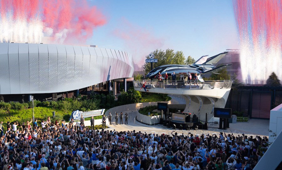 Daytime unveil of Avengers Campus at Disneyland Paris