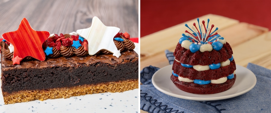 Fourth of July food at Disney Resort Hotels, collage of items