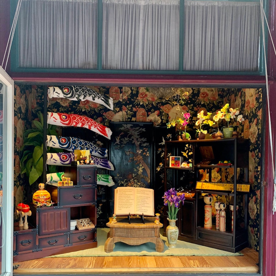 Children’s Day window display outside the Emporium at Disneyland park