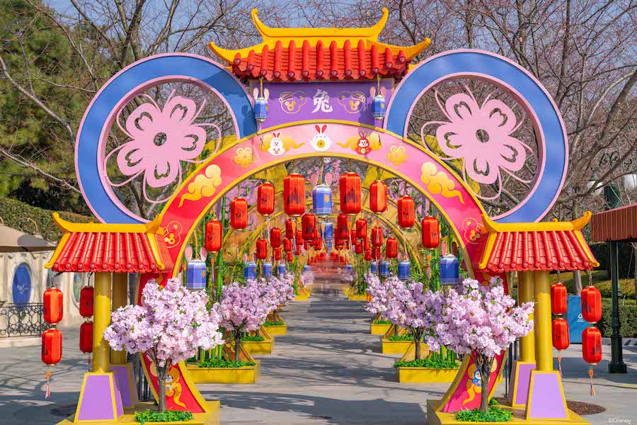 Chinese New Year decoration at Shanghai Disney Resort