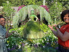 First-Ever Tiana Topiary Created with Heart, Soul and Soil by Disney Cast Members