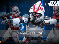 Previews of the new Star Wars: The Clone Wars - 1/6th scale Sergeant Hound Collectible Figure by Hot Toys!