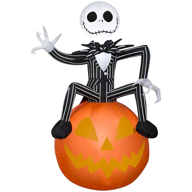 Lighted Disney Tim Burton's The Nightmare Before Christmas Jack Skellington Inflatable