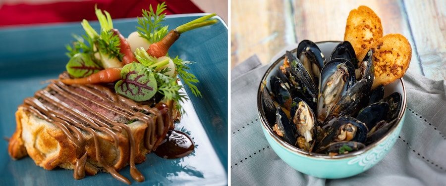 Beef Wellington and Cast Iron-roasted P.E.I Mussels