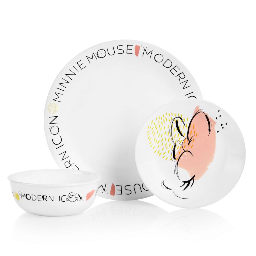Minnie Mouse 3-piece Dinnerware Set