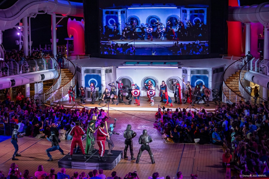 "Heroes Unite" show aboard the Disney Dream.