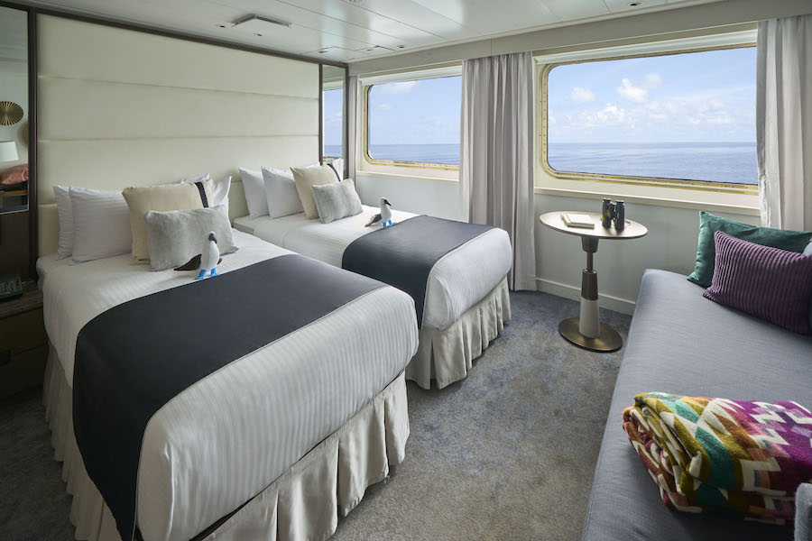 National Geographic Islander II. Suite cabin and solo suite.
