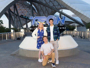 Disney TV/Streaming Stars Ride TRON Coaster for First Time at Walt Disney World