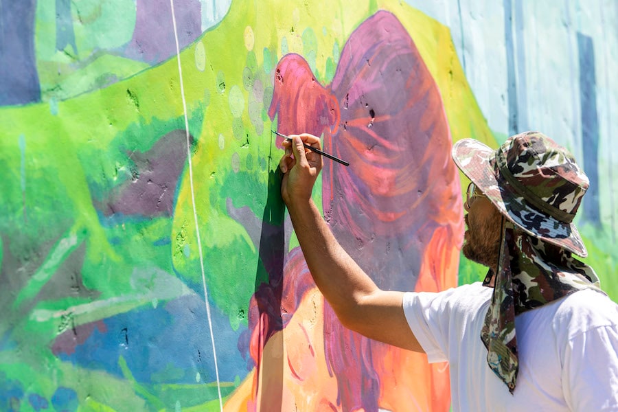 Artist Andrew Hem at Disney Springs Art Walk: A Canvas of Expression