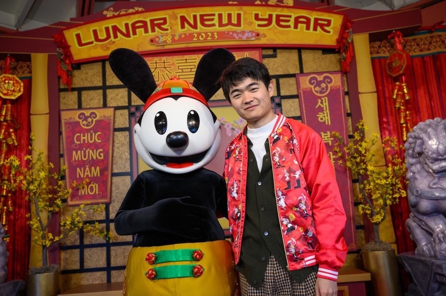 Actor Ben Wang visits Disneyland Resort to celebrate Lunar New Year at Disney California Adventure park