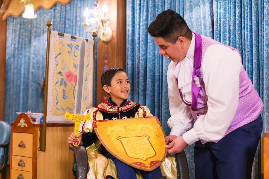 Young knight getting a makeover