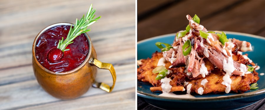 Mistletoe Mule and Loaded Latkes form the Festival of Holidays 2022 at Disneyland Resort