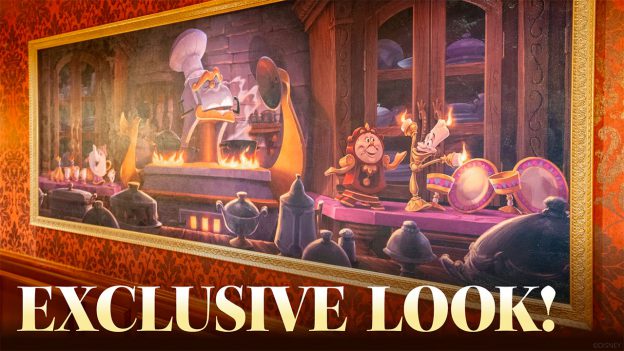 New Artwork Revealed for Royal Banquet at Disneyland Hotel in Paris