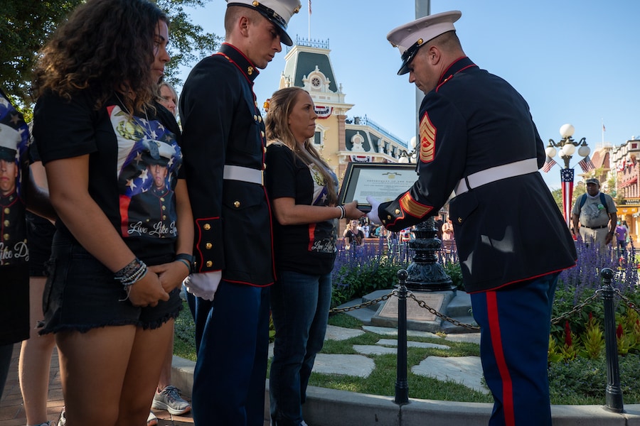 Special Flag Retreat Ceremony at Disneyland park