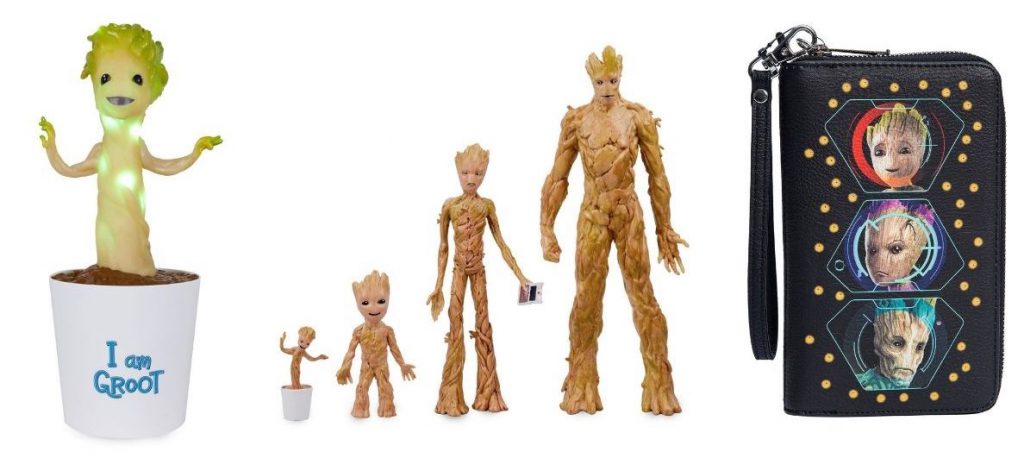 Merchandise from the Groot Through the Years Collection