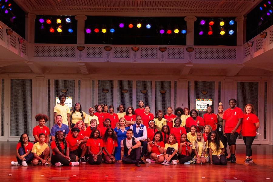 Corbin Bleu with High School Students