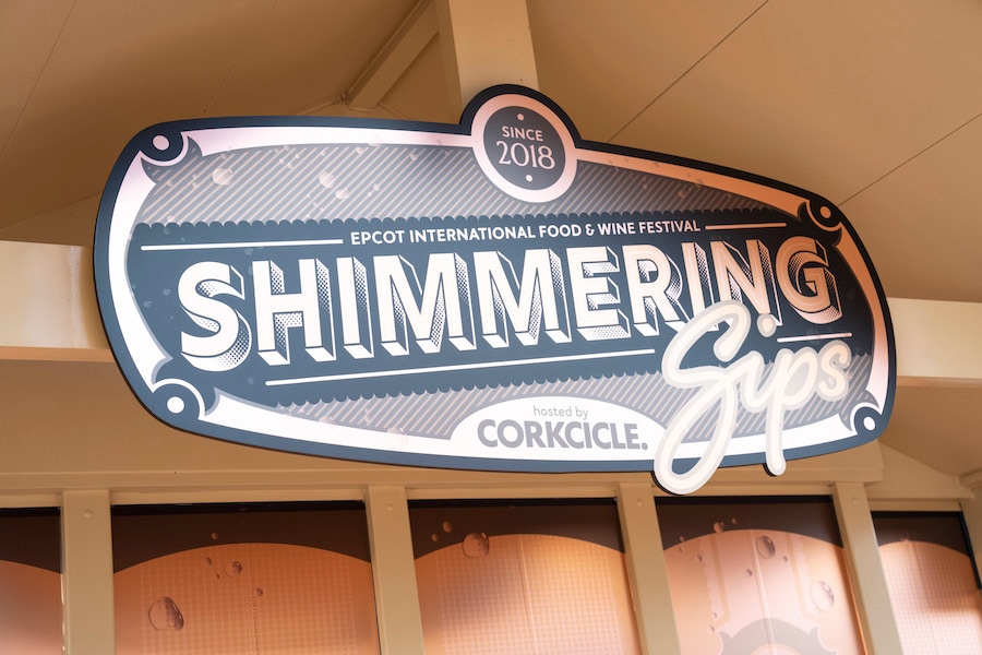 Shimmering Sips Booth Sign