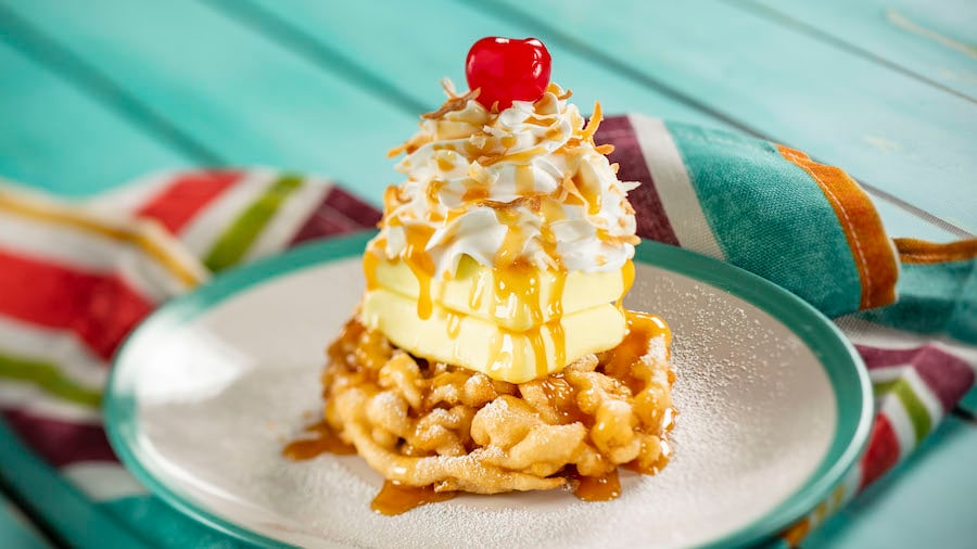 Mini Piña Colada Funnel Cake