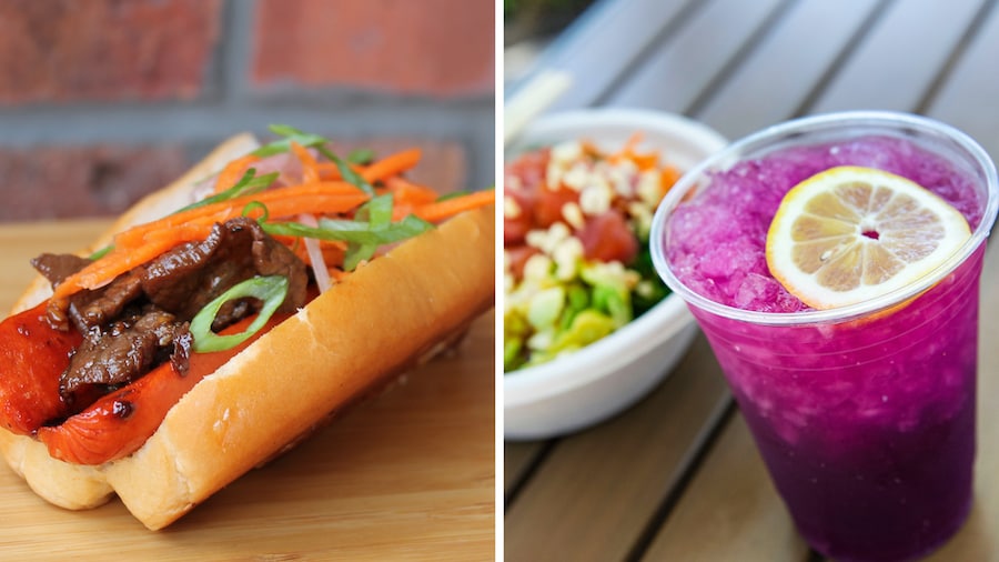 Karaage and Violet Sake from YeSake