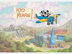 Stunning New Disney100 Artwork Features Mickey and Minnie