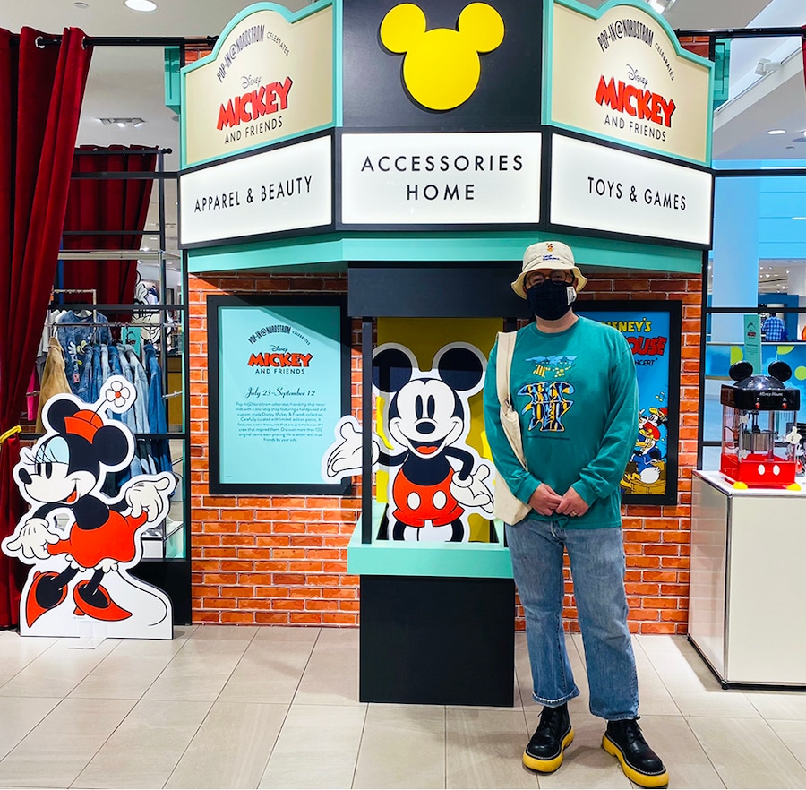 Javier Garcia, Senior Manager of Product Design at Consumer Products, Games and Publishing, in a Pop-In@Nordstrom shop
