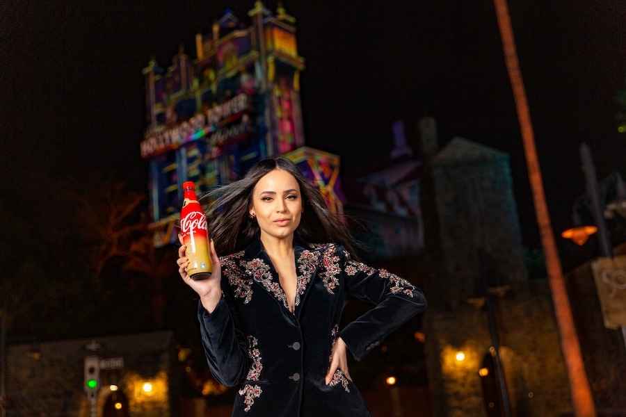 Sofia Carson and the New Coca-Cola Bottles for the 50th Anniversary of Walt Disney World