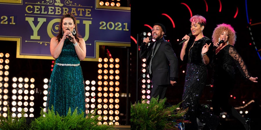 Eden Espinoa performs in a musical tribute