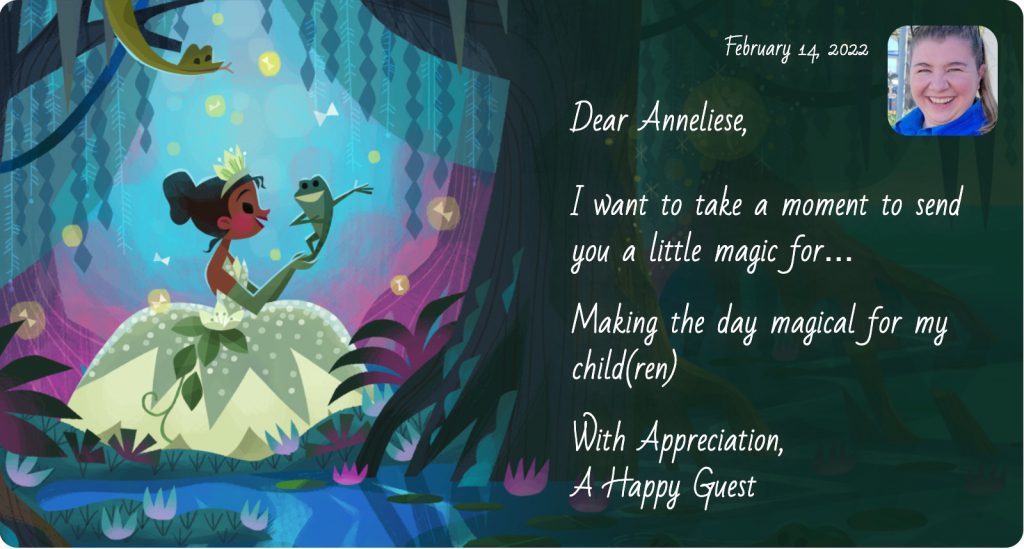 Here’s an example of the recognition cast members will receive, based off of original artwork created to support Disney’s global commitment to reimagining the patient experience in children’s hospitals.