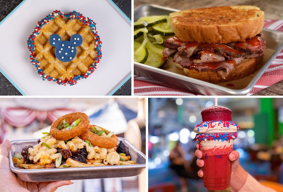 Fourth of July food collage at Walt Disney World