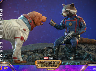 New Guardians of the Galaxy Vol. 3 – 1/6th scale Rocket and Cosmo Collectible Set by Hot Toys Coming Soon!