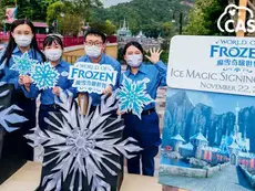 Hong Kong Disneyland Cast Members Celebrate Construction Milestone of New ‘Frozen’ Themed Land