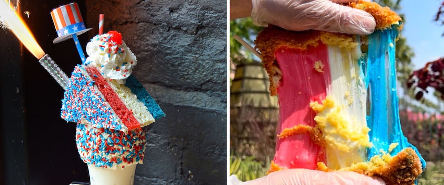 Downtown Disney District Fourth of July food collage, Disneyland Resort