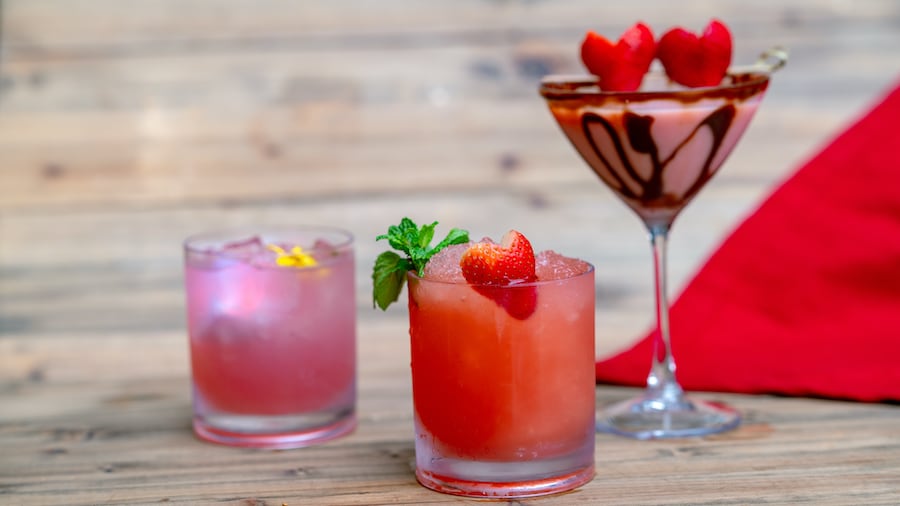Valentine's Day beverages from Craftsman Bar