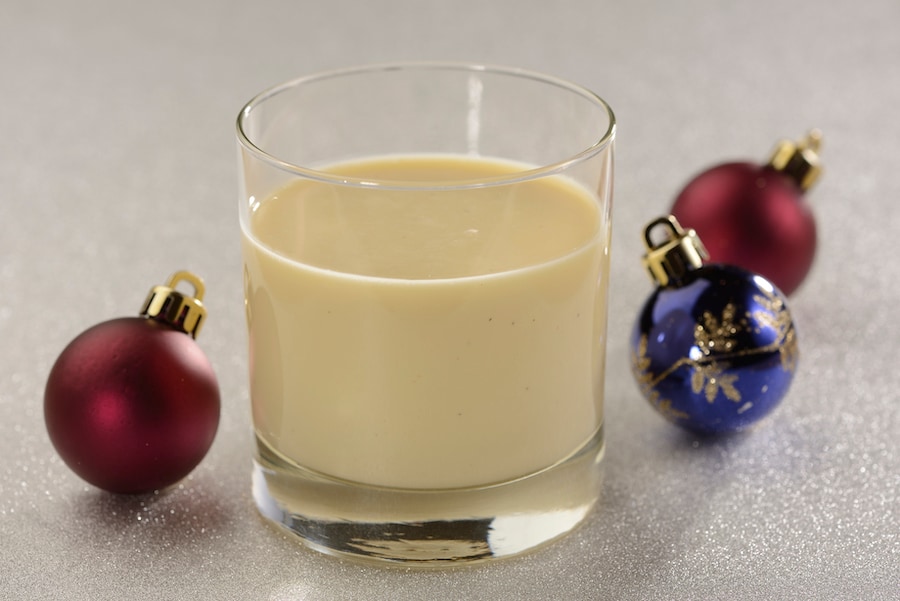 A glass of Eggnog