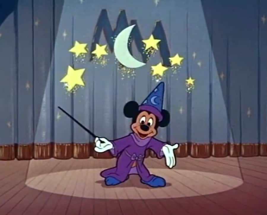 Mickey conjured up magic in his welcome greeting for Wednesdays, when anything could happen!