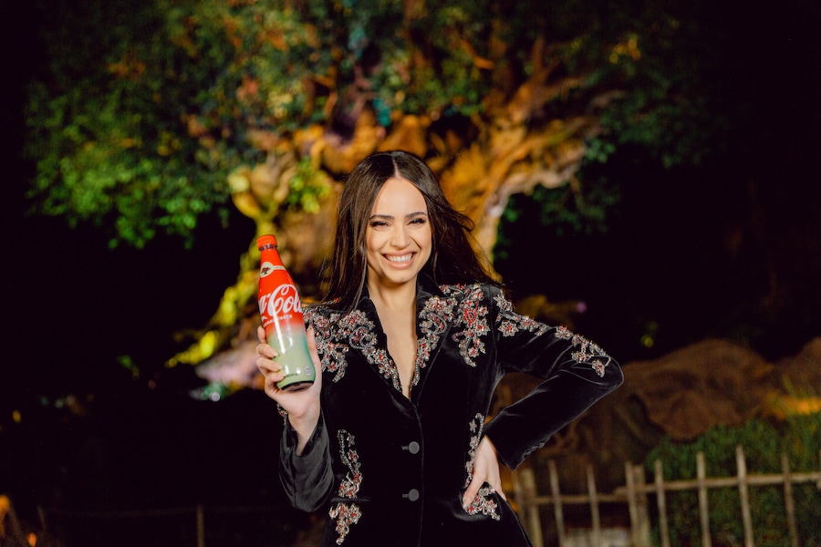 Sofia Carson and the New Coca-Cola Bottles for the 50th Anniversary of Walt Disney World