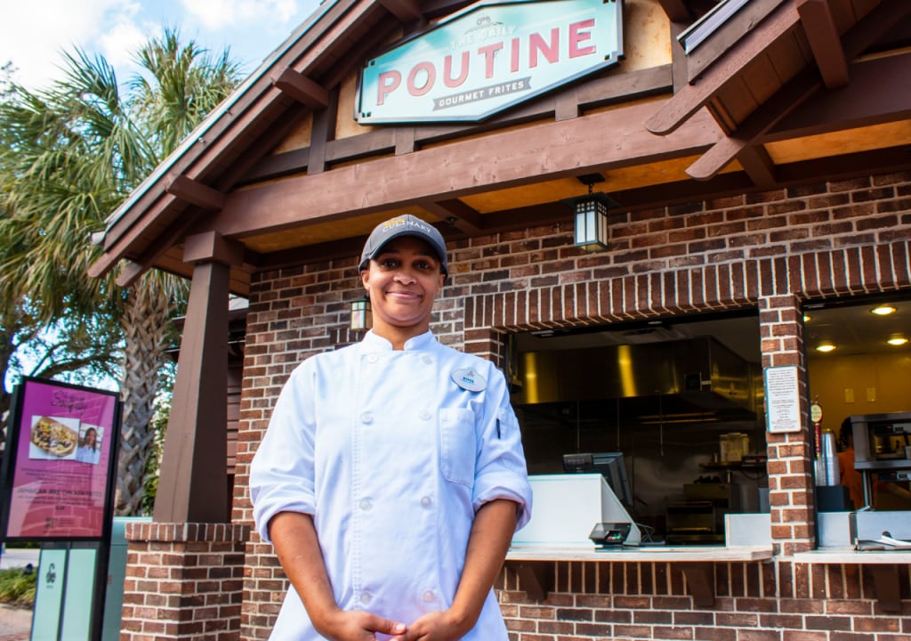 Cast Member at Poutine stand