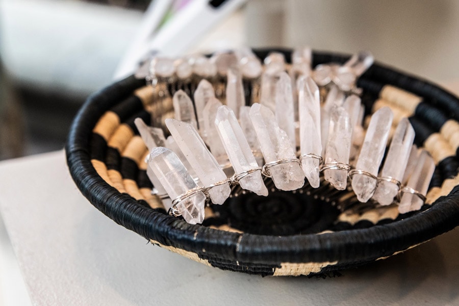 Jewelry on display at Post 21