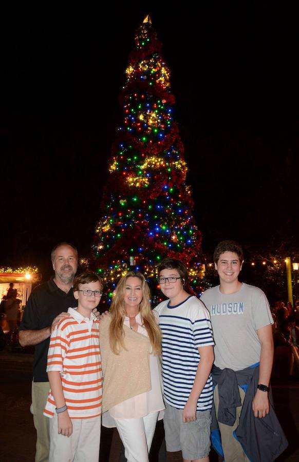 Gwendolyn Rogers, president and owner of The Cake Bake Shop, and her family at Disney