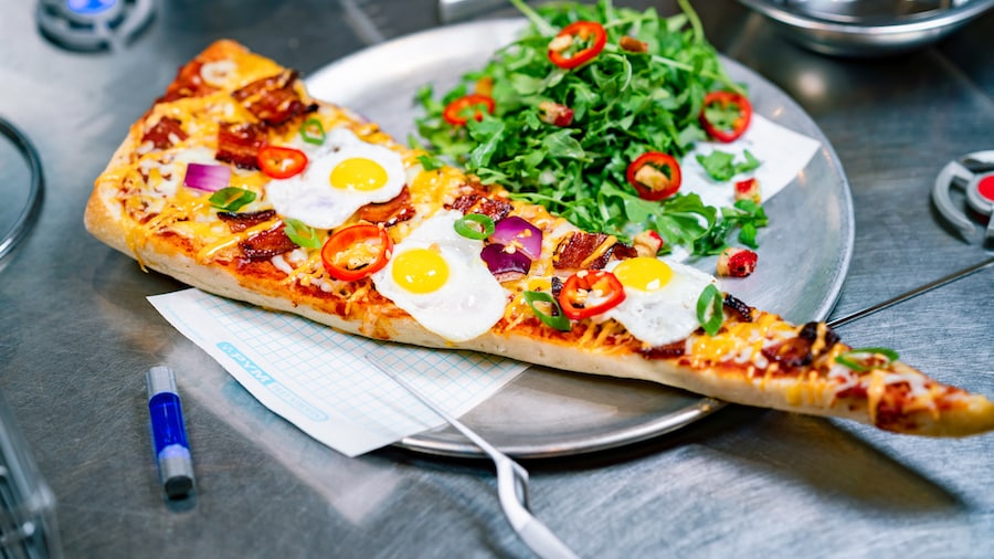 Stupendous Sriracha & Bacon Pizza Slice from Pym Test Kitchen in Avengers Campus