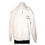 Thumbnail: Unisex White Mid-Weight, Hooded Zip-up Sweat Shirt With Back Logo.