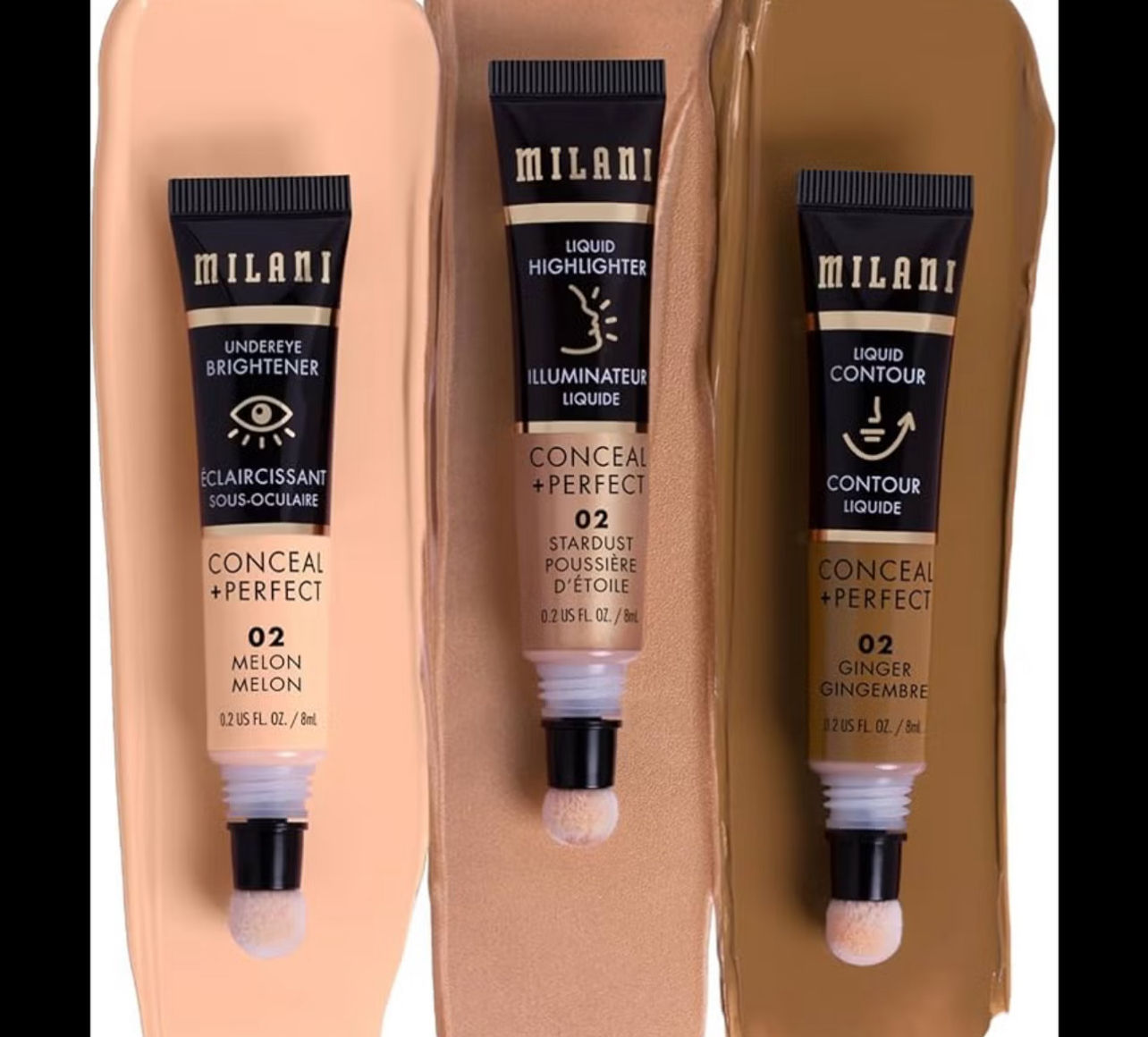 CORRECTOR, CONTORNO e ILUMINADOR LÍQUIDOS MILLANI