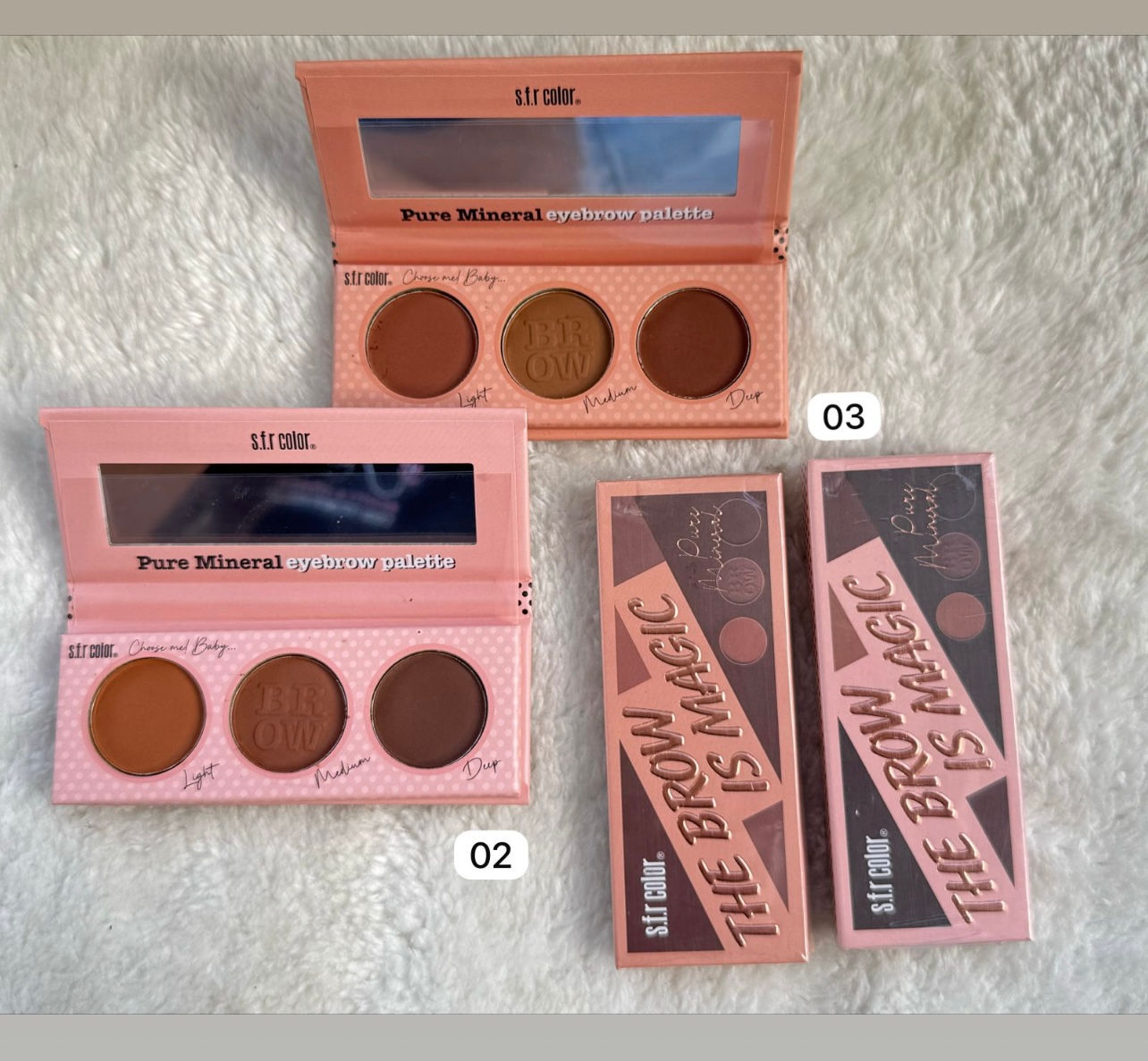 TRIO DE SOMBRA PARA  CEJAS S.F.R. COLOR