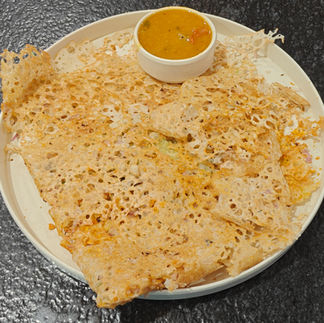 picture showing rava masala podi dosa