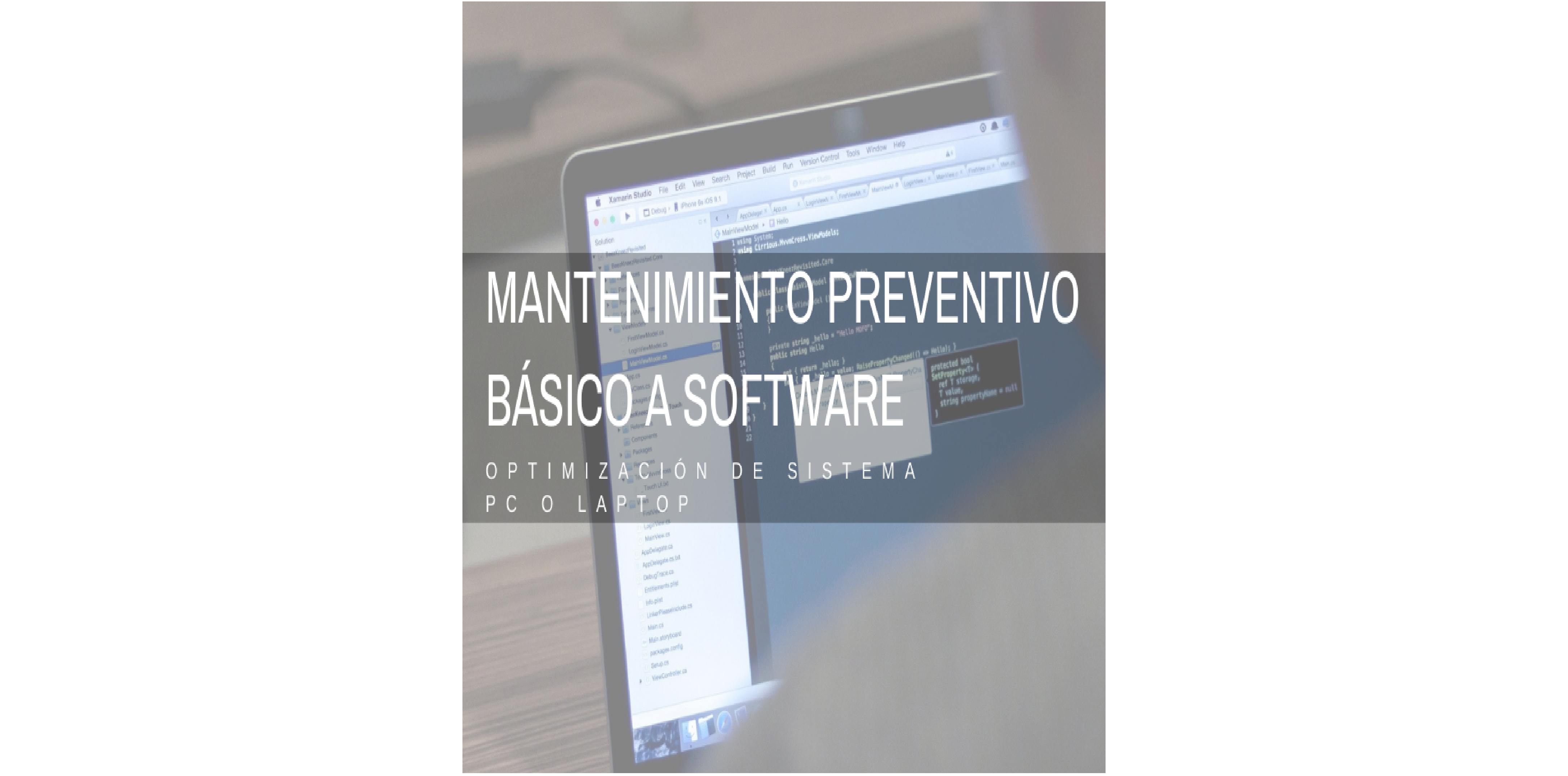 Mtto Preventivo Software, Plan Básico