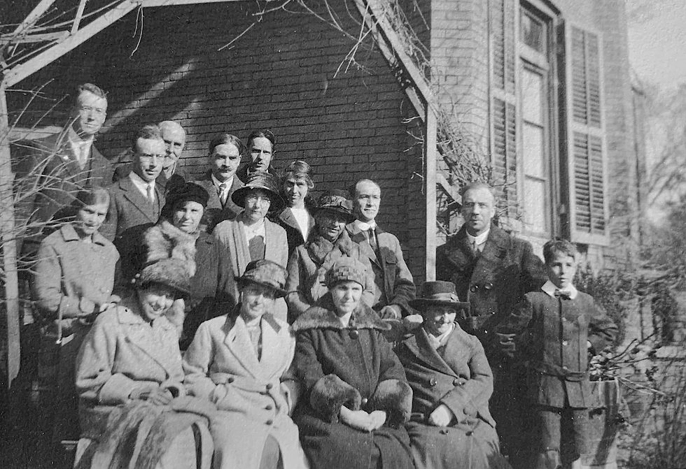 group 12 outside house