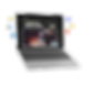 a computer displaying web design services